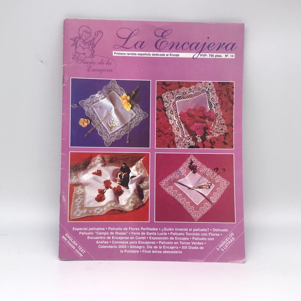 Vintage Tatting La Encajera, 1997 Lacemaker Magazine, Spanish Version 14 Pattern